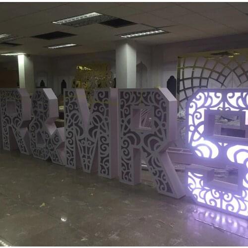 Hot Selling Acrylic Romantic Letter 0-9 Number Furniture Table Gold Silver For Wedding Decoration Outdoor