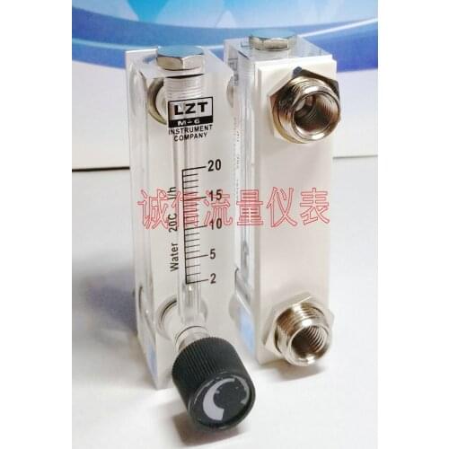LZT-6T adjustable panel flowmeter 2-20L/h liter/hour liquid flowmeter