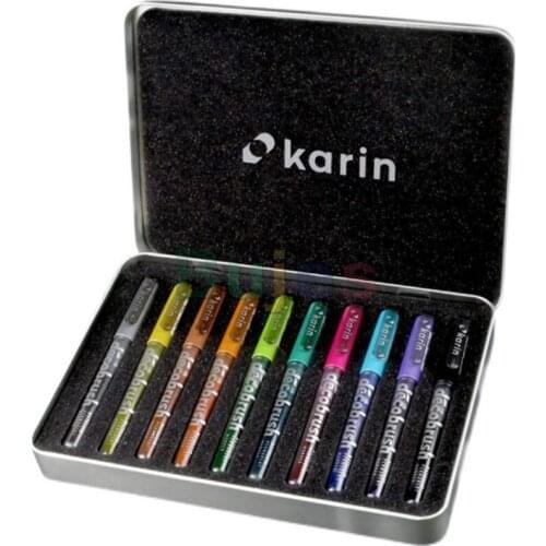 Original poland Karin brush marker PRO deco 10 color set flexible soft pen for artist drawing watercolor pen art supplies