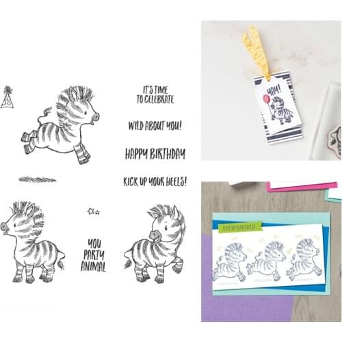 Zebra Metal Cutting Dies and Stamps Stencils Flower For DIY Scrapbooking Album Paper Card Decorative Craft Embossing