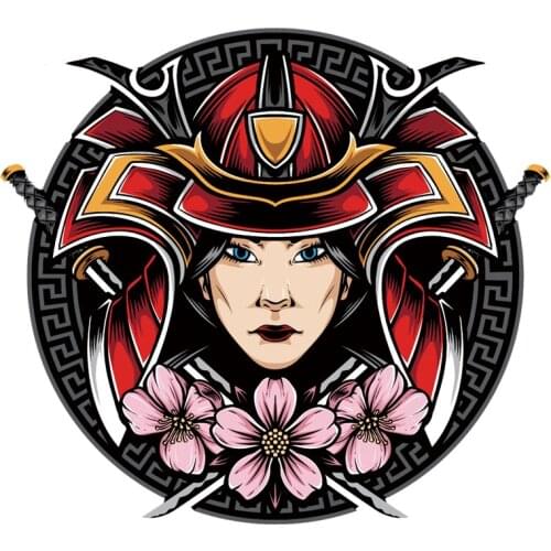 Fashion Cool Woman Warrior Size Can Be Customized Gabinete Gamer Wall Stickers for Boys Car Sticker Sunscreen Waterproof PVC