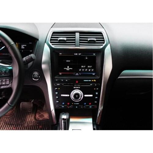 Cover Case Stickers for FORD Explorer 2016-17 Car Styling 2 PCS interior center console cover sticker