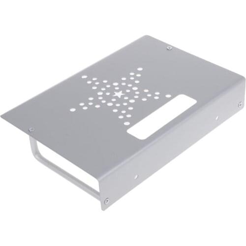 Wall Mount Storage TV Box Router Shelf Set-top Box Bracket Holder Mini PC DVD Player Stand Rack Aluminum Single-layer Space