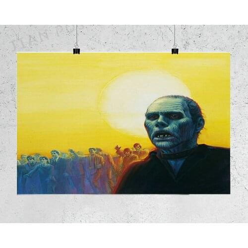 NJ725 DAY OF THE DEAD Movie Horror Zombie George Romero Night of Living Dawn Wall Sticker Silk Poster Art Home Decoration