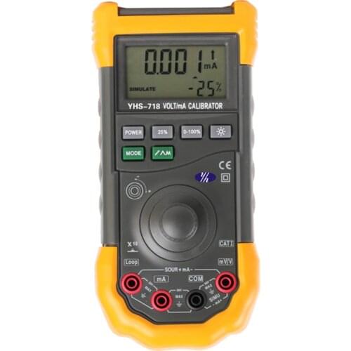 0 to 100mV Output Current Source 0 to 20mA or 4 to 20mA Volt/mA Calibrator Current Calibrator YHS718