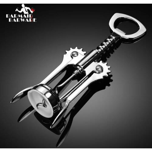 1pcs Wine Beer Bottle Opener Corkscrew Waiter Metal Wine Corkscrew Bottle Handle Opener Corkscrews