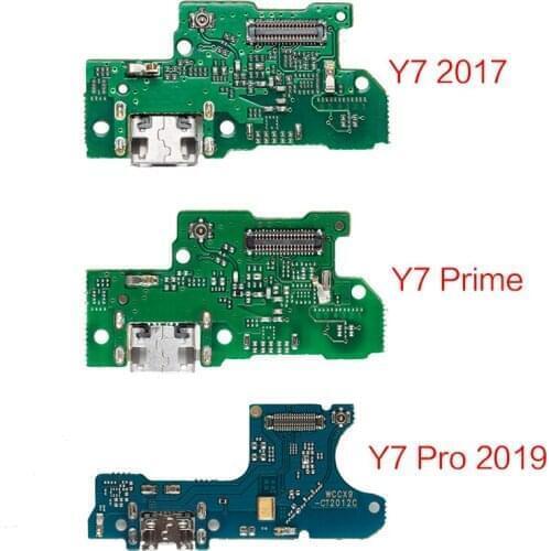 10pcs/lot USB Charging Dock Plug Socket Port Connector For HuaWei Y7 Prime 2017 Pro 2019 Charger Data Flex Cable