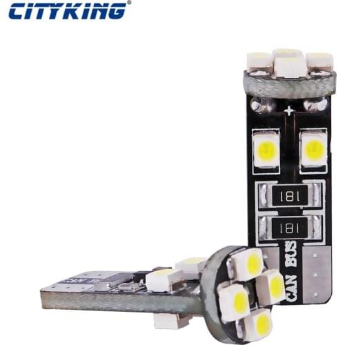 100pcs/Lot canbus T10 8SMD 3528 1210 LED Canbus No OBC Error 194 168 W5W T10 led canbus Interior bulb White