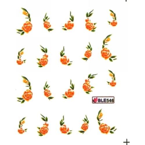 11 PACK/ LOT WATER DECAL NAIL ART NAIL STICKER FLOWER TULIP COMMON CAMELIA BLUE ROSE BLE543-553