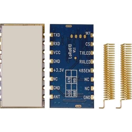 2pcs/lot Lora610AES - 20dBm Radio transceiver sx1276 LoRa Module, long range 4~5Km data transmission module with AES encryption