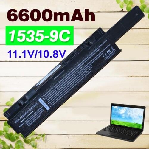 6600mAh 9 Cells Laptop Battery For Dell Studio 1535 1536 1537 1555 1557 1558 for dell KM958 KM965 MT264 WU946 312-0701 312-0702