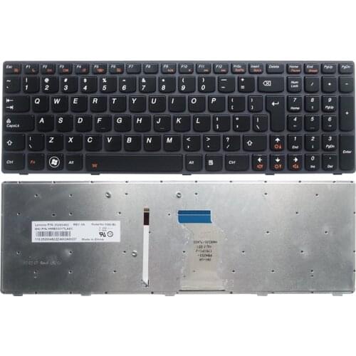 Laptop accessories GZEELE UI keyboard for Lenovo Ideapad Y580 Y580N Y580A Y590 Y590N Keyboard Backlit