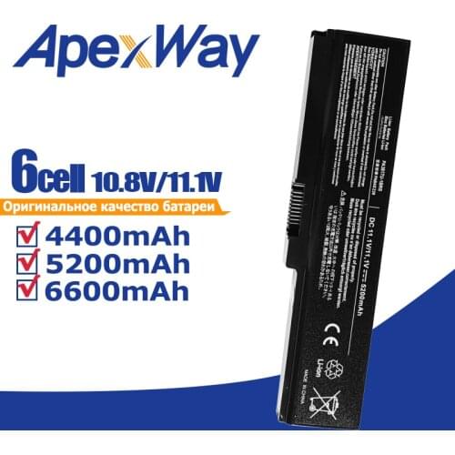 Apexway PA3816U-1BAS PA3816U-1BRS PA3817U-1BAS PA3817U-1BRS PA3818U-1BRS Battery for Toshiba Satellite A660 C640 C660 L745 L755