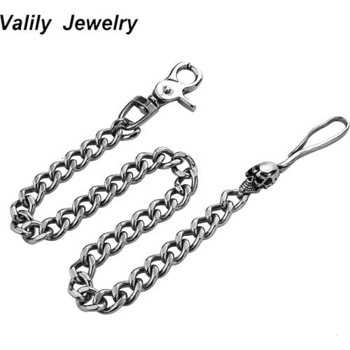 Valily Punk Pants Chains Fashion Rock Waist Accessories Trousers Chain Stainless Steel Hip-hop Punk Rock Cowboy Chains Jewelry