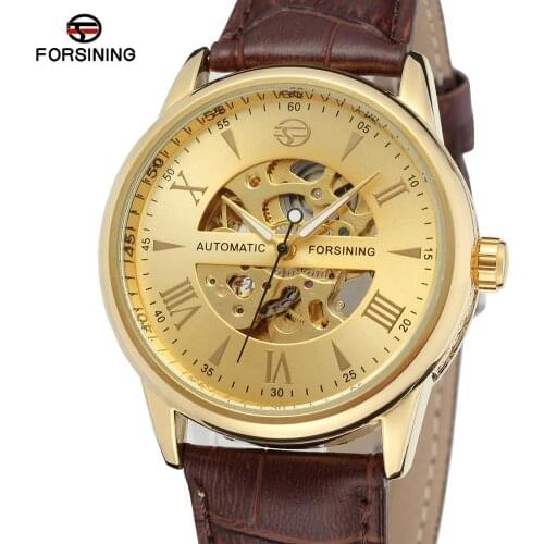 Winner Watch Men Skeleton Automatic Mechanical Watch Top Brand Luxury Montre Homme Leather Clock Men Automatic Skeleton Watch