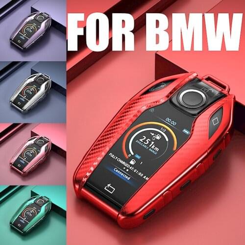 Car Key Case Cover TPU Fob Suit For BMW 5 7 series G11 G12 G30 G31 G32 i8 I12 I15 G01 X3 G02 X4 G05 X5 G07 X7 Keychain