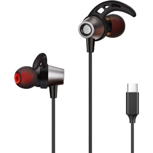 USB Digital Type C Earphones In Ear Stereo Wired Control Earphones with Microhpne for Google Xiaomi Huawei Nokia fone de ouvido