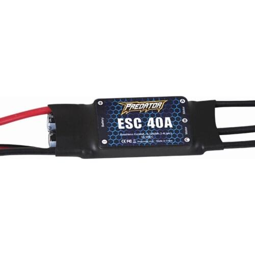FMS 40A brushless ESC with 3A switch BEC for fixed-wing ducted aircraft RC fixed-wing drone accessories