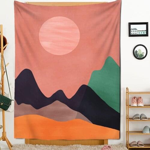 Mountain Landscape Decoration Tapestry Family Bedroom Decoration Tapestry Holiday Party Background Wall Decoration Wall Cloth
