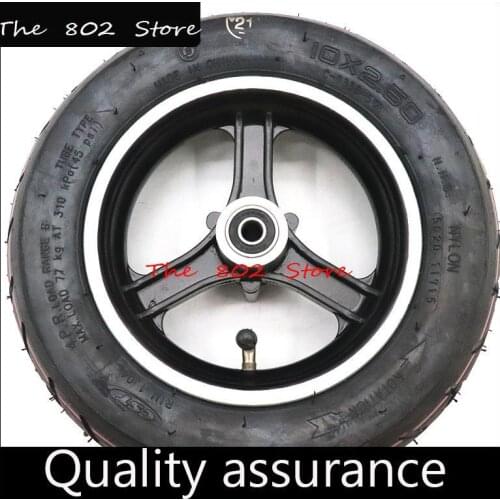 10x2.50 Tire Rims 10 Inch Wheel Hub Aluminum Alloy 6-hole Disc Brake Wheel Rim for Electric Scooter