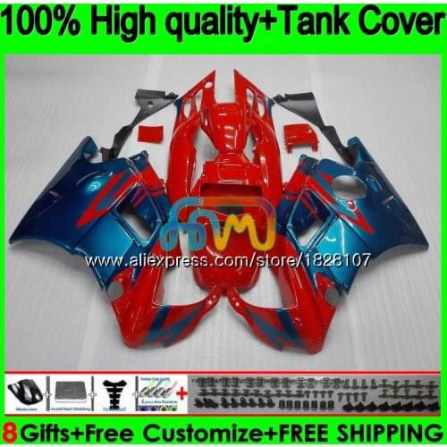 Body +Tank For HONDA CBR 600F2 600 F2 FS CBR600FS Top Red blue 1BS.23 CBR600 F2 CBR600F2 91 92 93 94 1991 1992 1993 1994 Fairing
