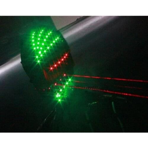 Red laser skull mask performance costume props Nightclub stage Green light masks LED glow mask halloween christmas cosplay prop