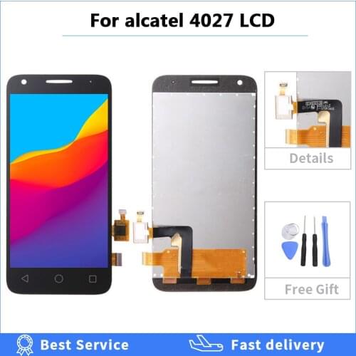 LCD For Alcatel One Touch Pixi 3 4027D 4027X OT4027 4027 OT5017E OT5017D LCD Display Digitizer Panel Assembly Touch Screen tools