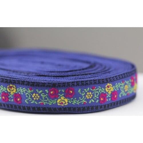 DIY embroidery jacquard webbing tape lace trim garment accessory dress decoration ribbon 2.3cm ethnic boho gypsy hmong zakka sew