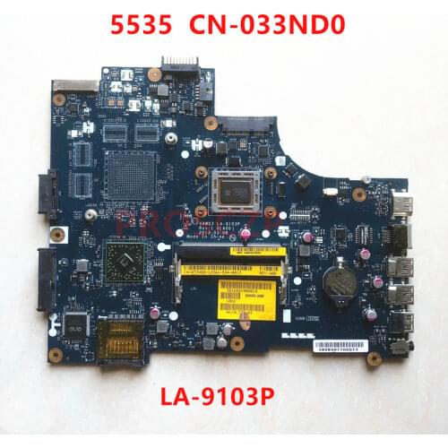 For DELL 5535 CN-033ND0 033ND0 33ND0 Laptop Motherboard LA-9103P with A10-5745M CPU 100%fully tested