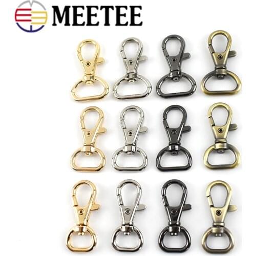 10pcs 13/16/20/25mm Strap Buckles Metal Clasps Lobster For Handbag Dog Collar Keychain Swivel Trigger Snap Hook DIY Accessories