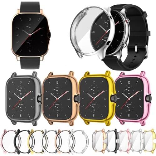 Soft TPU Screen Protector Case for Huami Amazfit GTR/GTS 2 2e Cover GTR /GTS2 Lightweight Bumper Flexible Shell Accessories