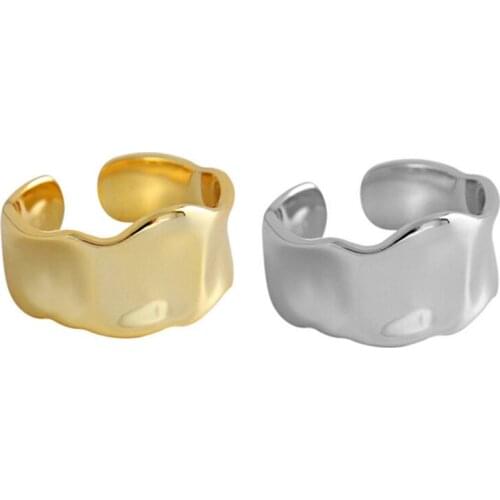 Luxury Brand Creative Style Boho Smooth Chains Rings For Women Adjustable Ring Charm Jewelry Wholesale 2021