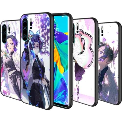 Silicone Cover Shinobu Kimetsu No Yaiba For Huawei P40 P30 P20 Pro P10 P9 P8 Lite E Plus 2019 2017 Phone Case