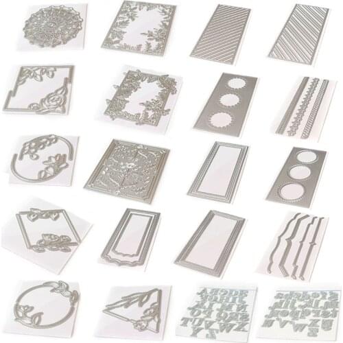 Slimline Braided Circles Rectangles Edgers Letters Flower Foliage Frame Cutting Dies for DIY Scrapbooking Cards Craft 2020 New
