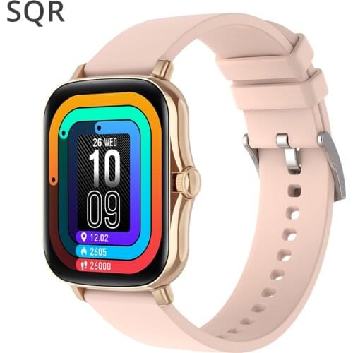 SQR P8 Plus 2021 Smart Watch Men 1.69 Inch Full Touch Screen 8 Sports IP67 Waterproof Smartwatch GTS 2 for Xiaomi iOS Android