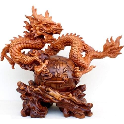 Dragon Head Warrior Ride Statue garden Sheng Xiaolong Animal desktop Earth dragon Town house Zhaocailong Home decoration