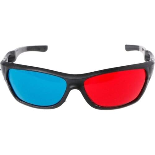 Universal White Frame Red Blue Anaglyph 3D Glasses For Movie Game DVD Video TV VR and AR glasses