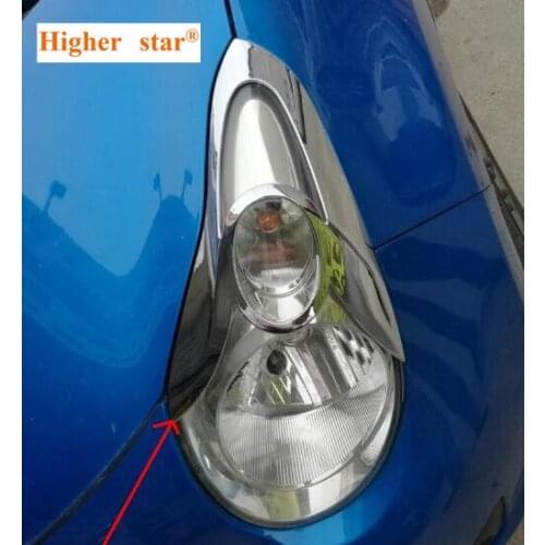 Higher star ABS chrome 2pcs car Front HeadLamp decoration Cover,head light cover,headlight trim for SUZUKI ALTO 2009-2011