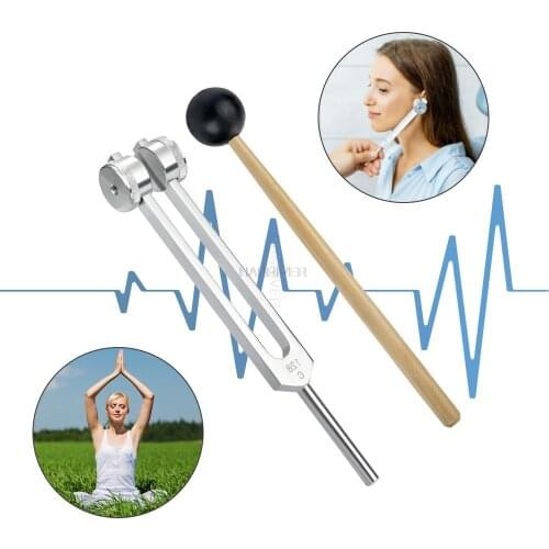 The aluminum alloy 128Hz plucking fork plucking ear tool plucking stun 128 large tuning fork jarring ear care