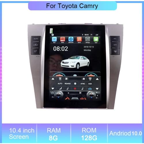 10.4'' Android 6.0 Navigation Radio Car DVD Player For Toyota Camry 2007-2011 Stereo Multimedia Player Auto Radio