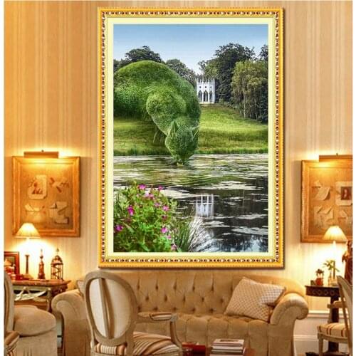 Diamond Embroidery Diy Diamond Painting Cross Stitch Kits Diamond Mosaic Cat lakes Full Square Diamond Embroidery CS069