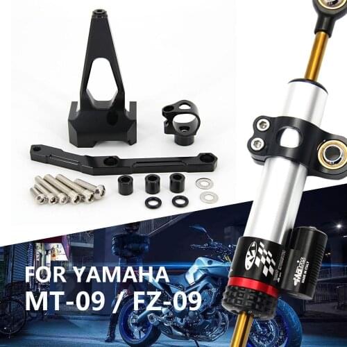 For YAMAHA MT-09 FZ-09 MT 09 MT09 FZ09 2013 2014 2015 2016 2017 2018 2019 Motorcycle Accessories Steering Damper With Bracket