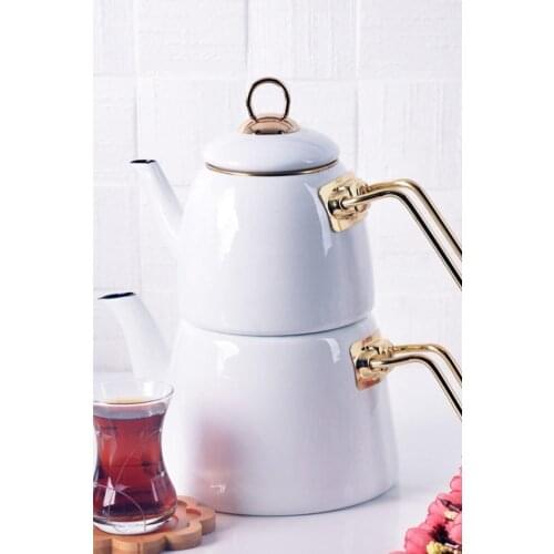 ELITE CLASS WHITE ENAMEL Teapot kitchen mother teapot tea coffee tea maker kettle