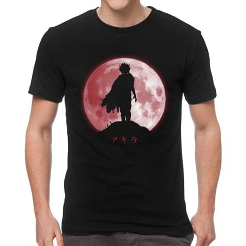 Moon Neo Tokyo T Shirt Men Short Sleeve Cotton T-shirts Akira Shima Tetsuo Tee Fashion Tshirts Gift Idea
