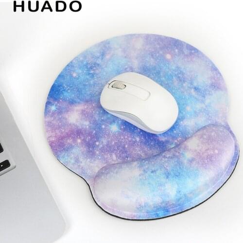 Gel Mouse Pad with Wrist Rest Comfort Soft Memory Foam Rubber Base Ergonomic Design for Office/Work/Gamer