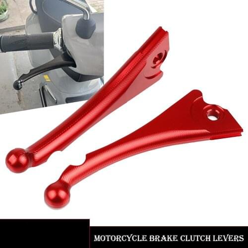 Motorcycle Short Scooter CNC Brake Levers Handle Set Front Disc Rear Drum For VESPA Granturismo 125 200 GTS 300 GTS 125 Super