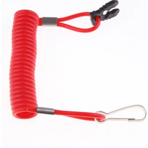 Boat Outboard Motor Stop Safety Engine Kill Switch Tether Cord For