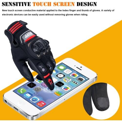 Moto Gloves Women Men Anti-skid Abrasion-resistant Full Finger Motorcycle Riding Gloves for Four Season