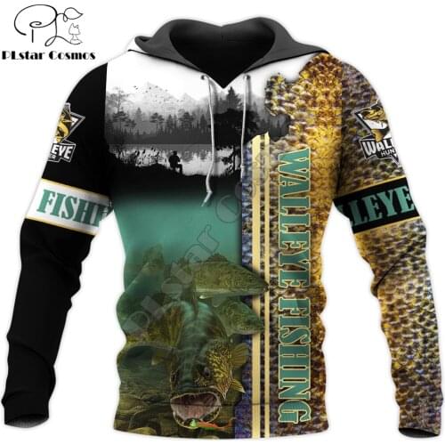 Love Walleye Fishing Camo 3D All Over Printed Mens Autumn Hoodie Sweatshirt Unisex Streetwear Casual Zip Jacket Pullover KJ583