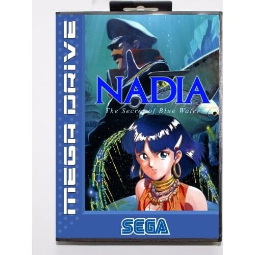 Nadia 16 bit MD Game Card With Retail Box For Sega Megadrive/Genesis